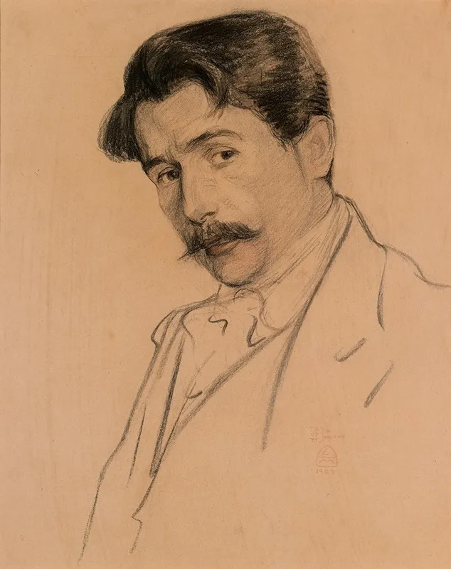 Stephen Mackenna 1871 1934 Scholar And Nationalist In Paris by Leo Mielziner - Canvas Print