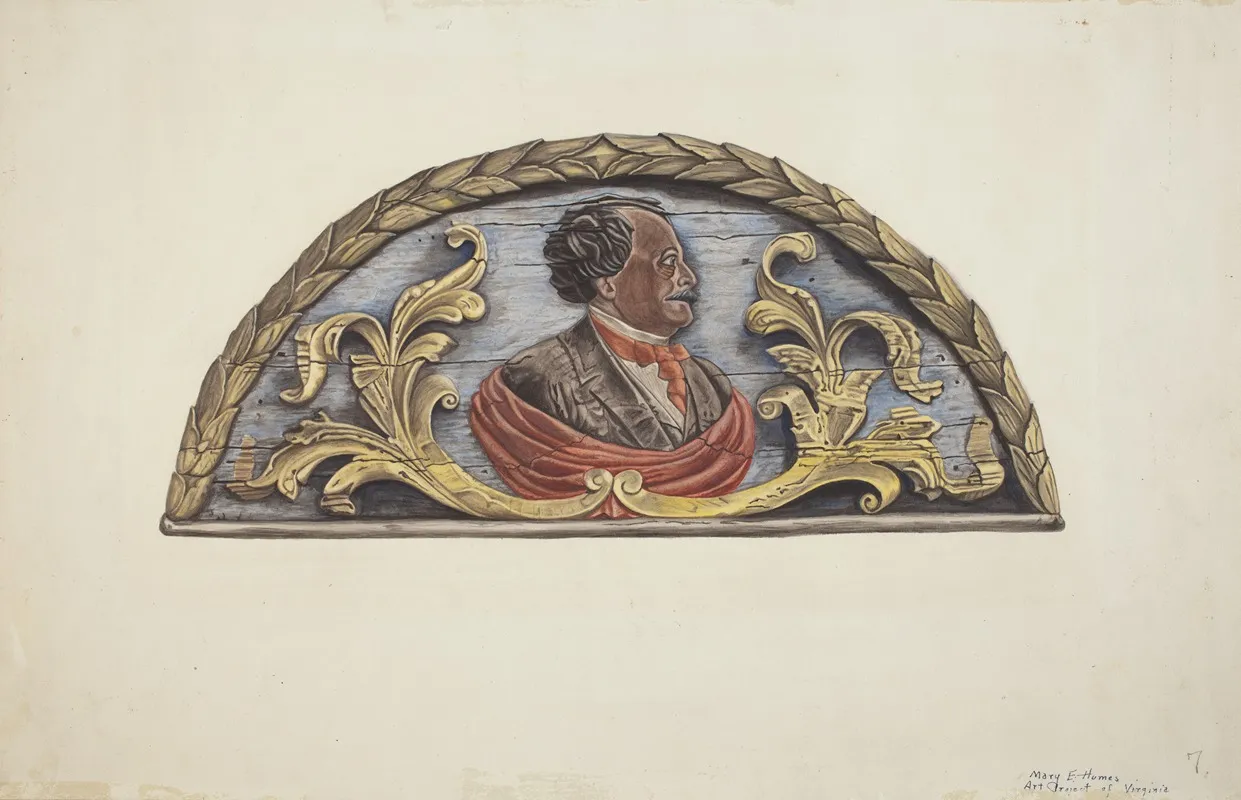 Stern Board From Ship John Penrose by Mary E. Humes - Canvas Print