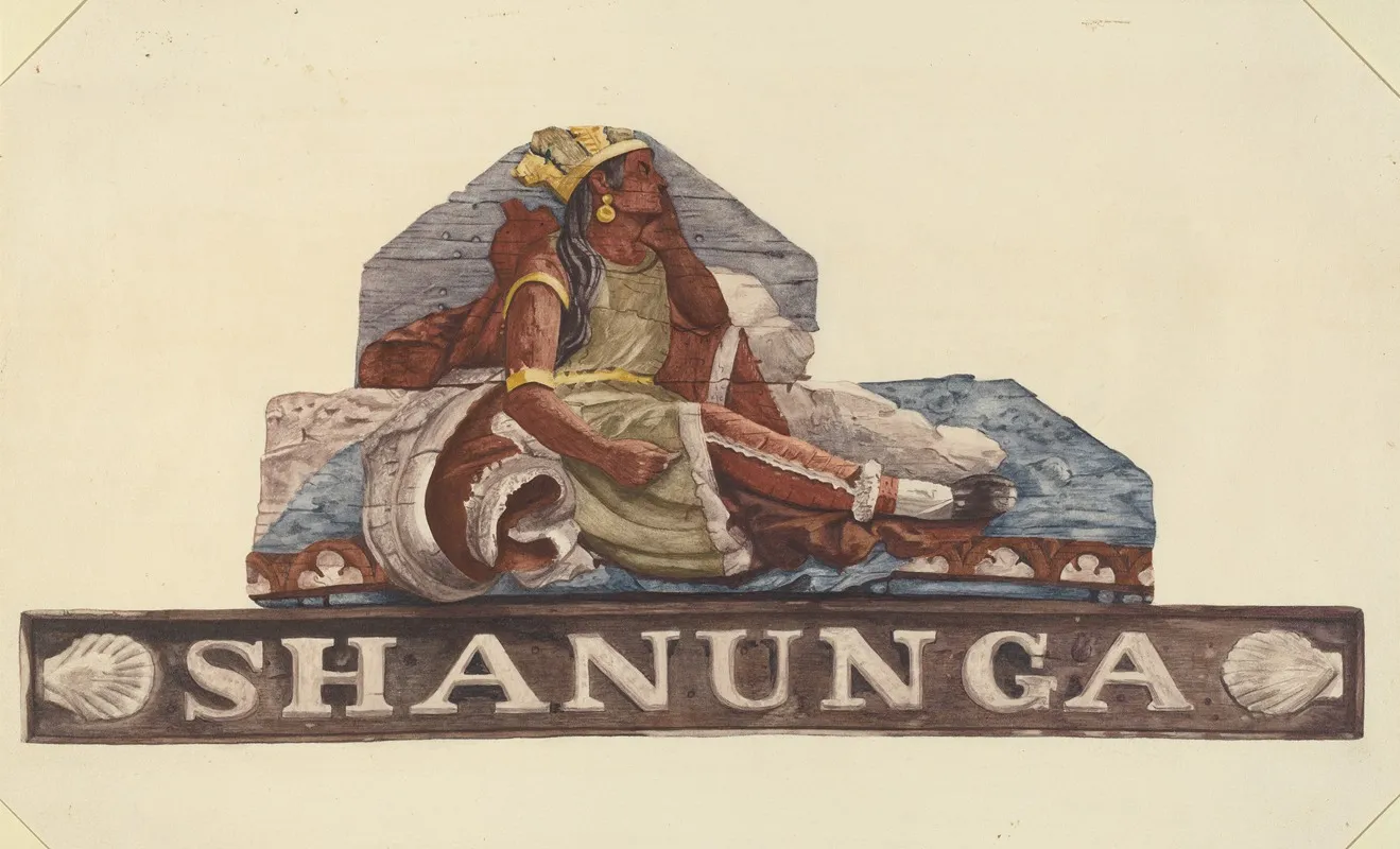 Sternpiece From Shanunga by Mildred E. Bent - Canvas Print