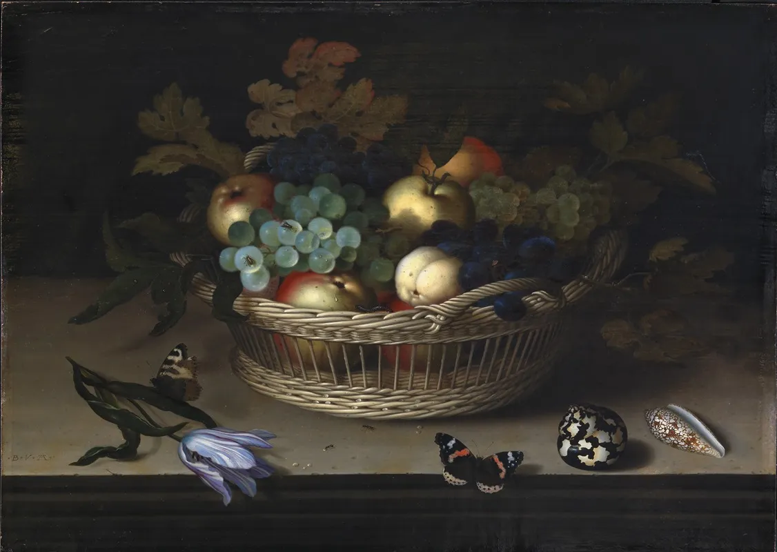 Still Life 33 by Balthasar van der Ast - Canvas Print