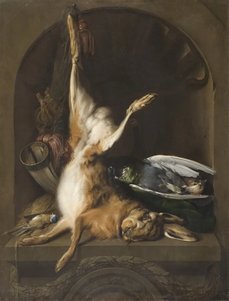 Still Life With A Hare 2 by Jan Weenix - Canvas Print
