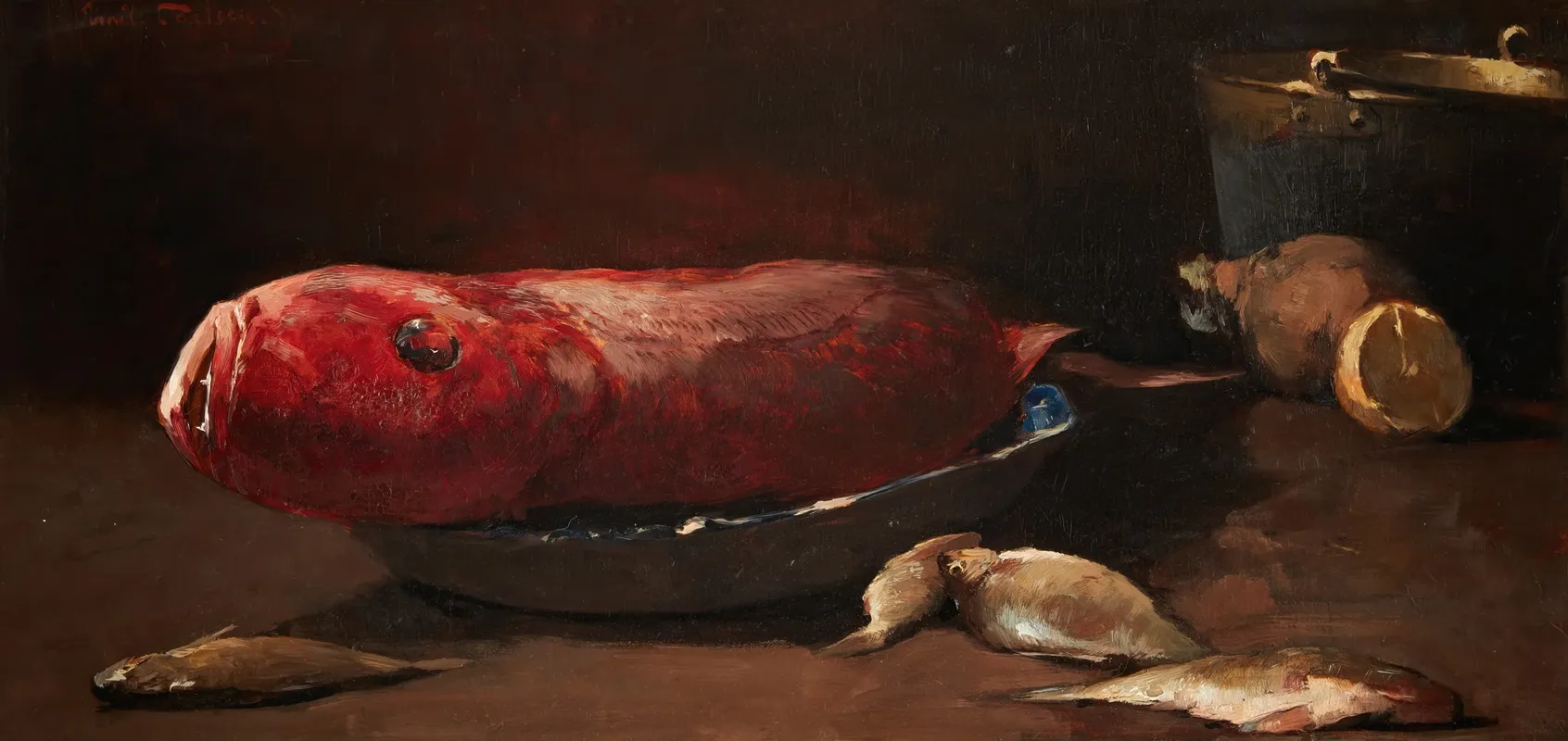 Still Life With Fish 19 by Emil Carlsen - Canvas Print