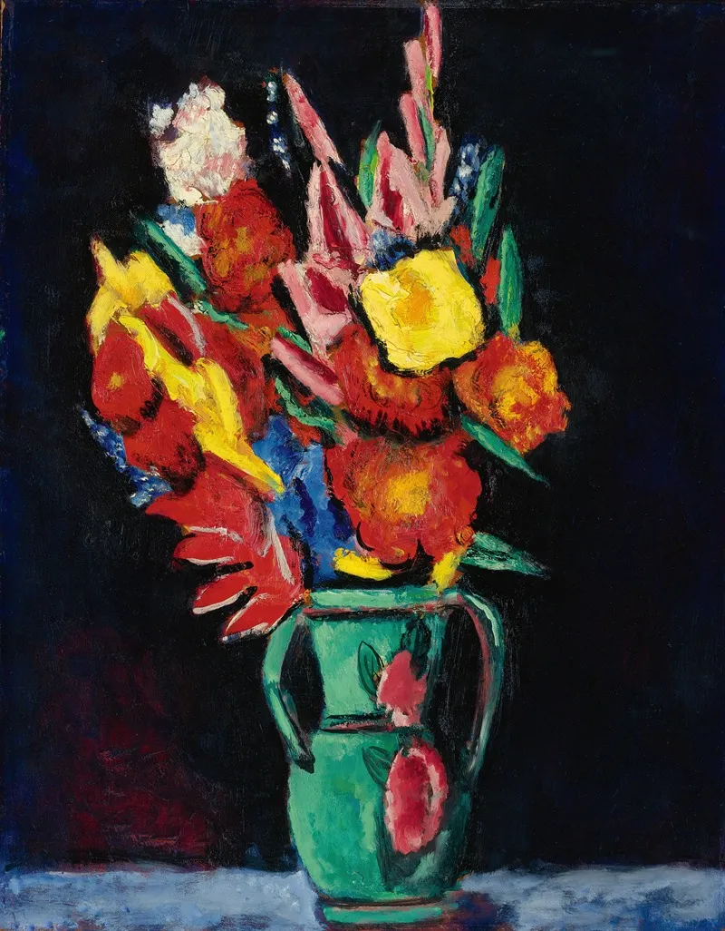 Still Life With Flowers 9 by Marsden Hartley - Canvas Print