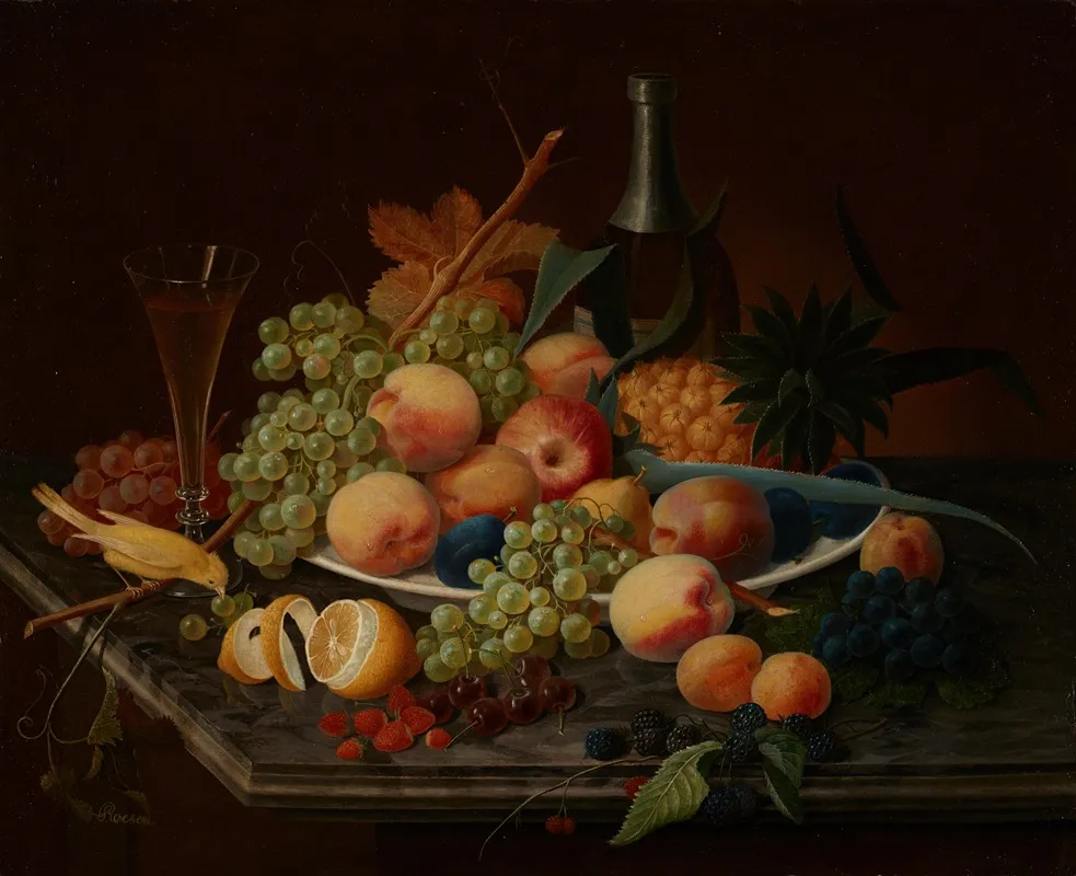 Still Life With Fruit 17 by Severin Roesen - Canvas Print