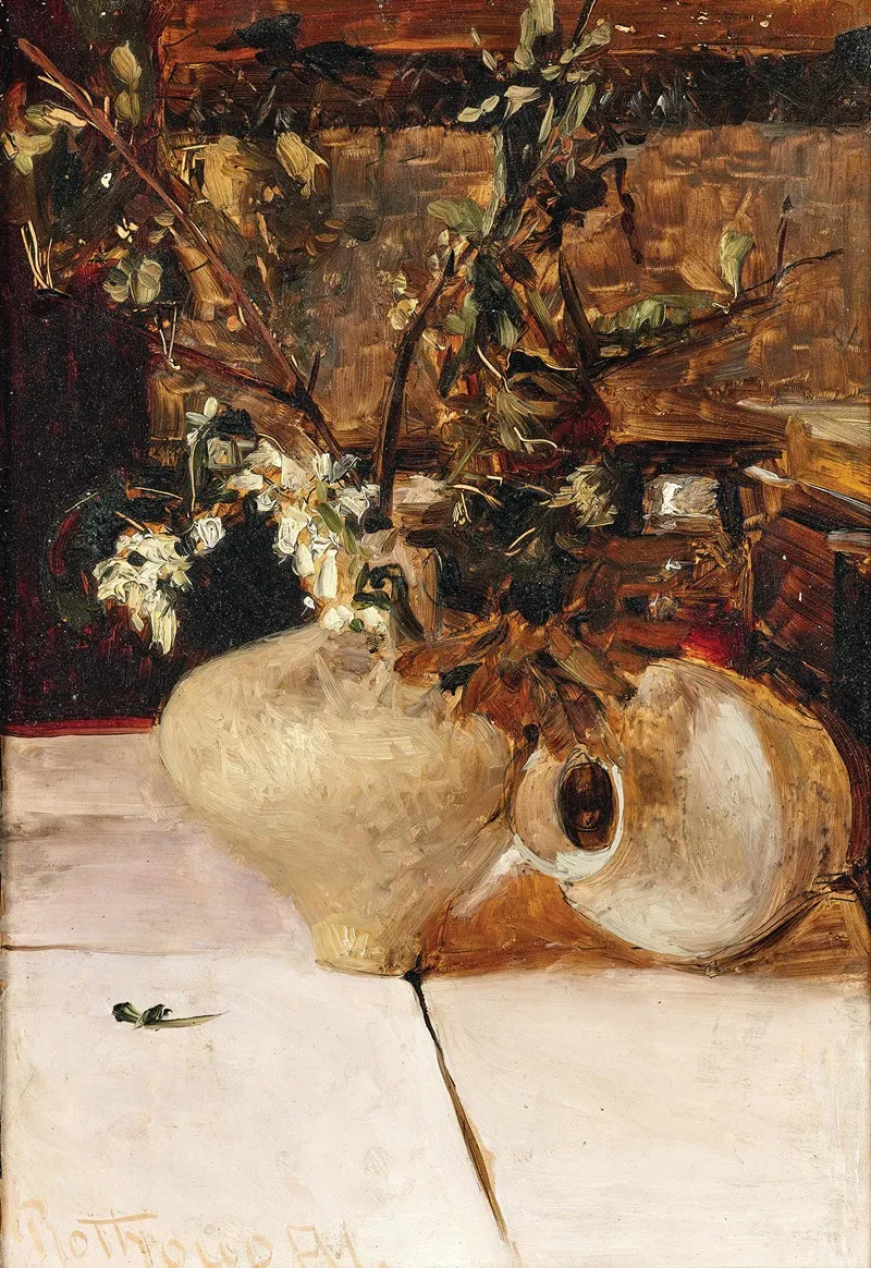 Still Life With Vases by Alexander Rothaug - Canvas Print