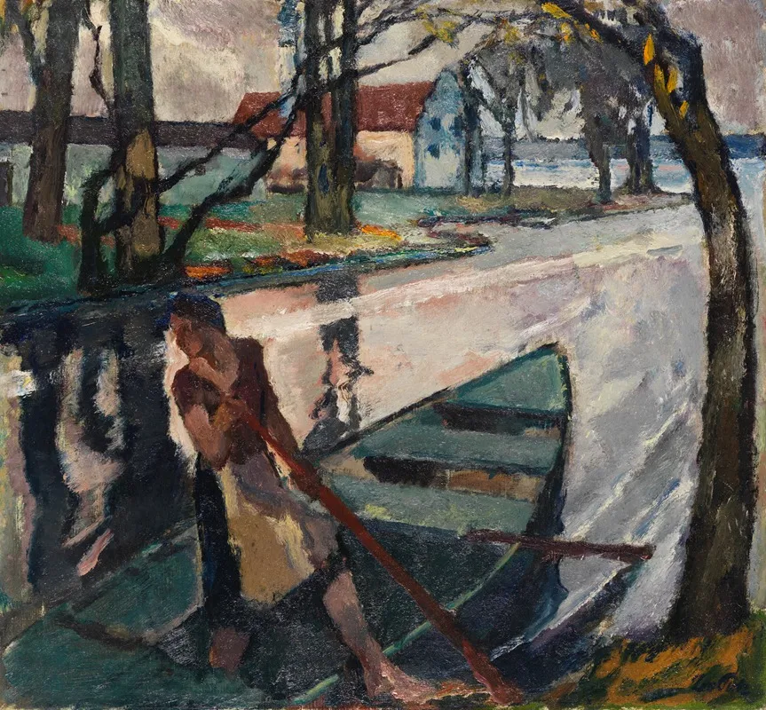 Stiller Abend I by Leo Putz - Canvas Print