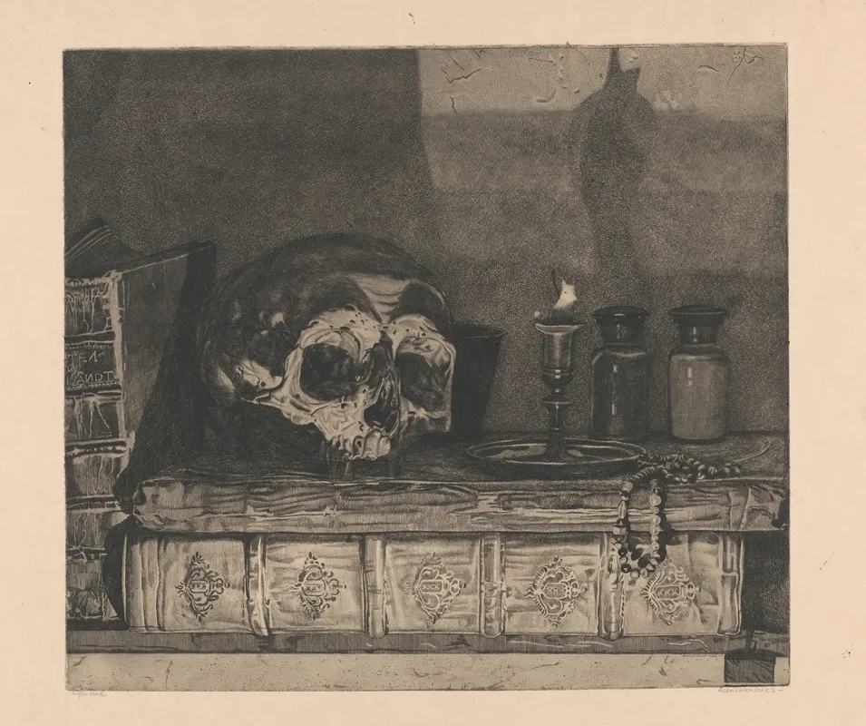 Stilleven Met Schedel