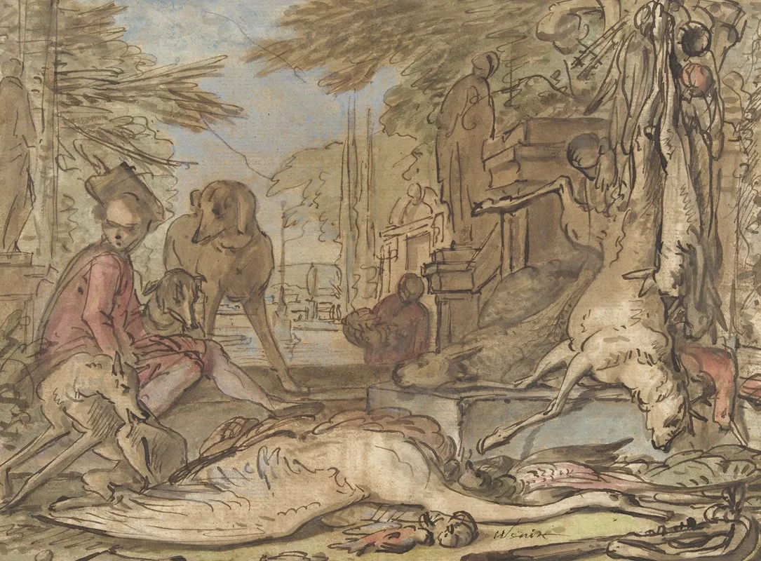 Stilleven Van Wild by Jan Weenix - Canvas Print