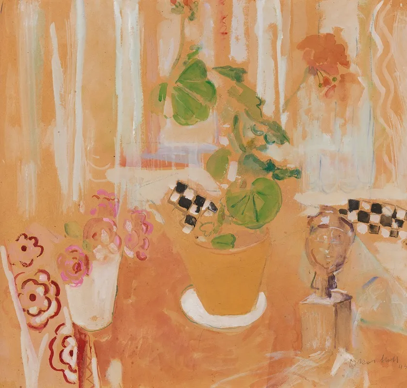 Stillleben Mit Bronzekopf