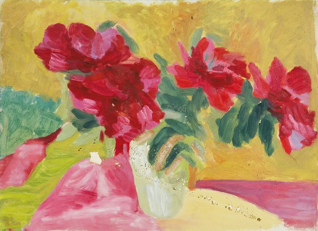 Stillleben Mit Pfingstrosen