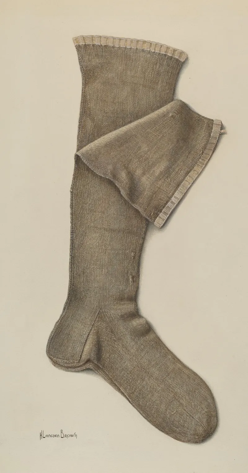 Stockings 4 by H. Langden Brown - Canvas Print