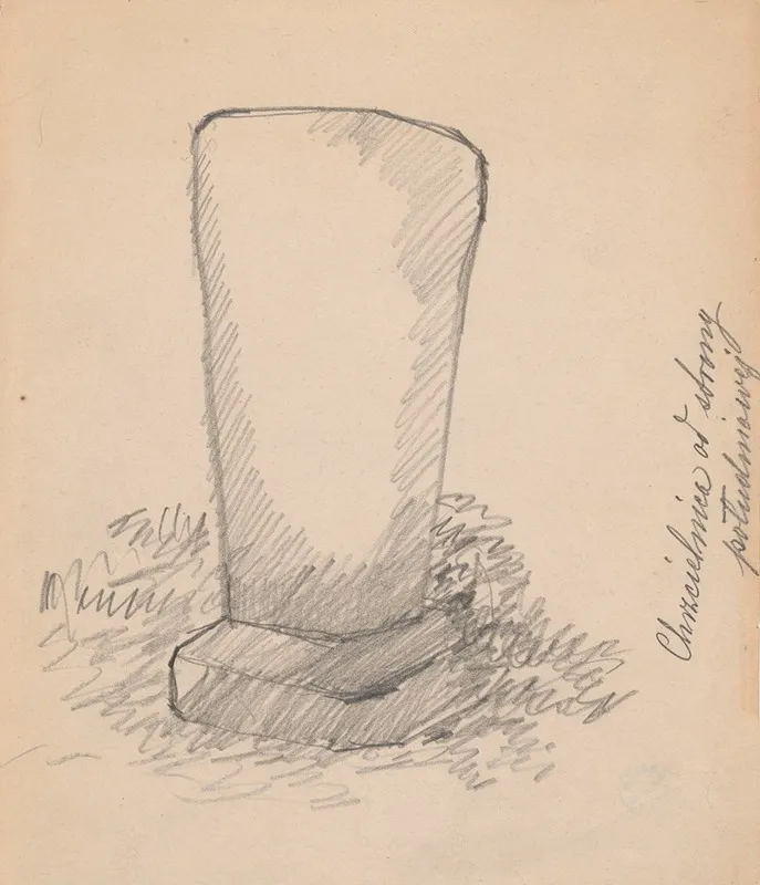 Stone Baptismal Font At The Church In Ciecina