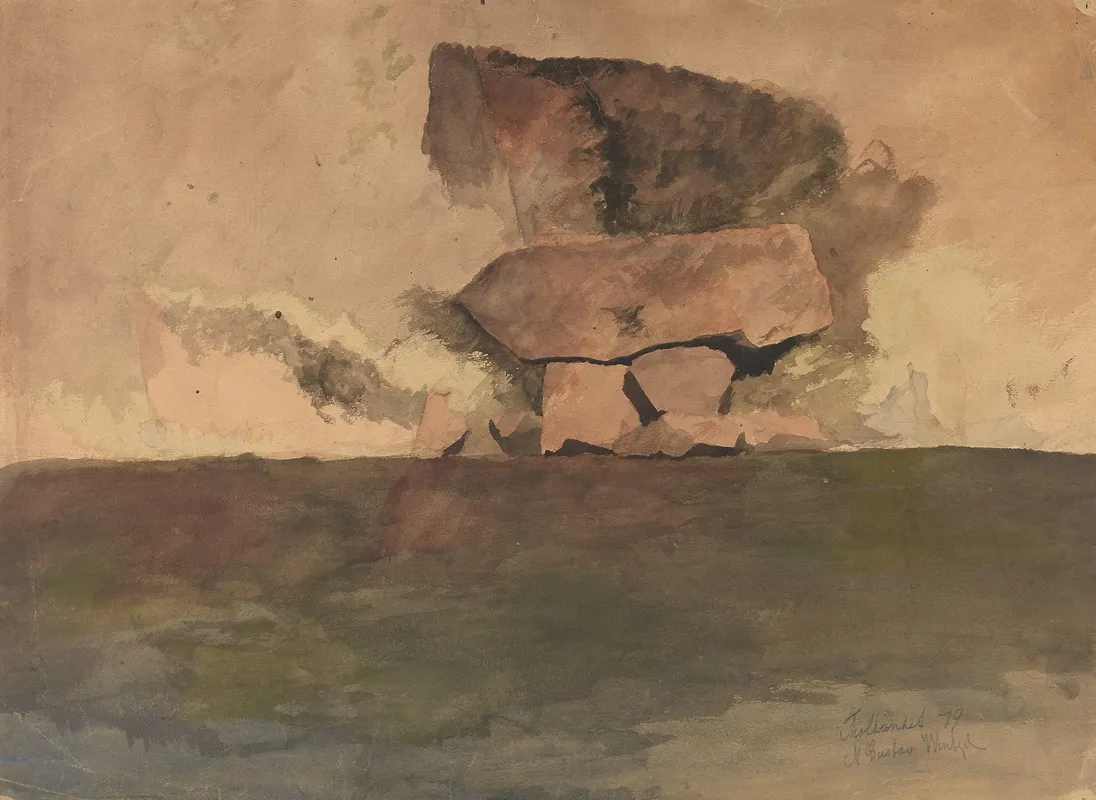 Stone Blocks by Gustav Wentzel - Canvas Print