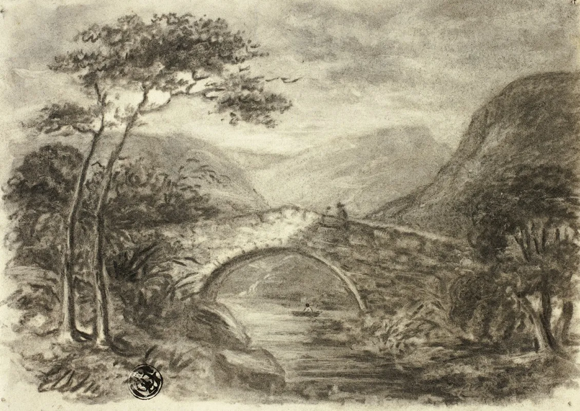 Stone Bridge In Mountains