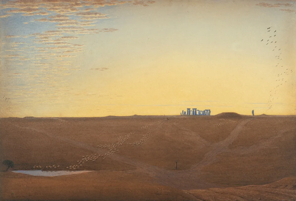 Stonehenge Twilight by William Turner of Oxford - Canvas Print