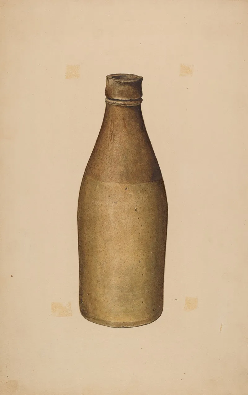 Stoneware Ink Bottle
