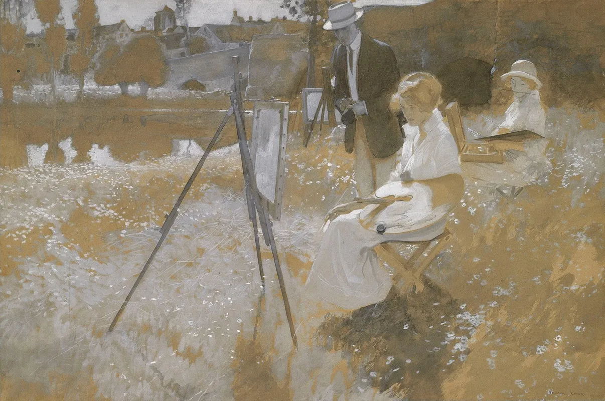 Stopping In Front Of Alameda Goldens Large Canvas He Gazed Uncomfortably On What She Had Wrought There