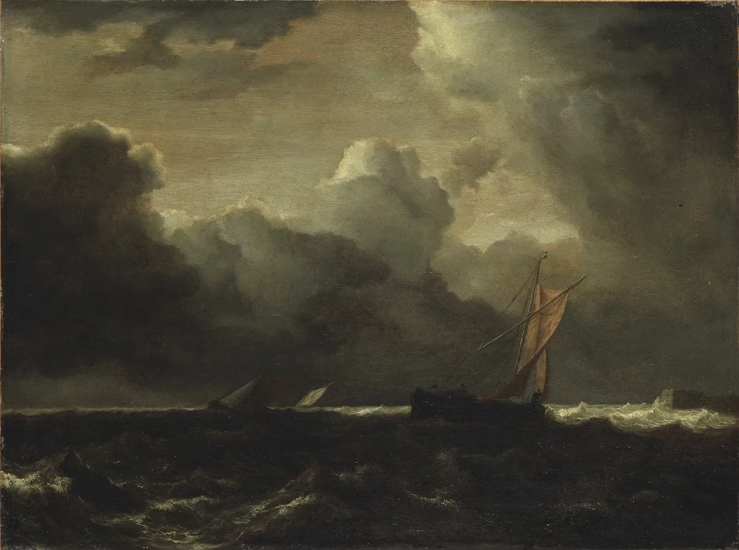 Storm Clouds Over The Sea