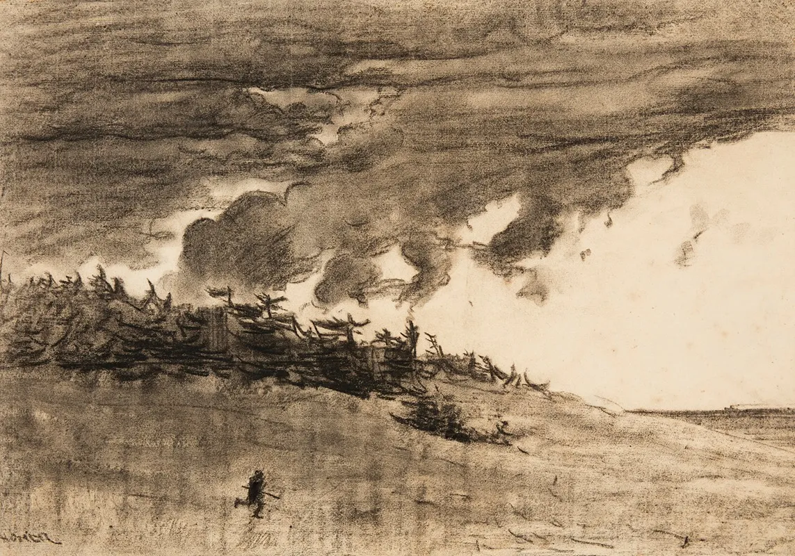 Storm Coming by Winslow Homer - Canvas Print