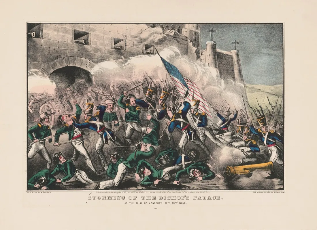 Storming Of The Bishops Palace At The Siege Of Monterey Sept 22nd 1846 2