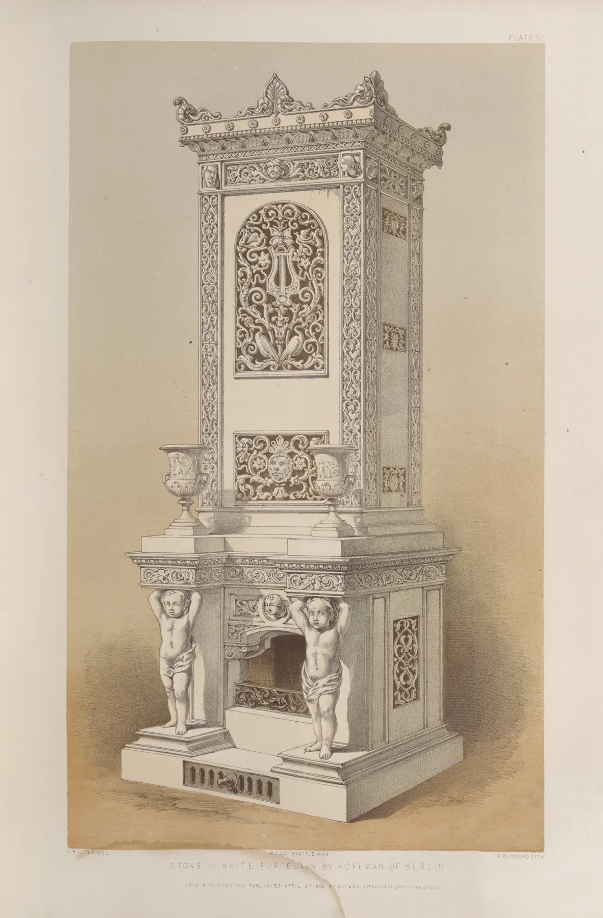 Stove In White Porcelain
