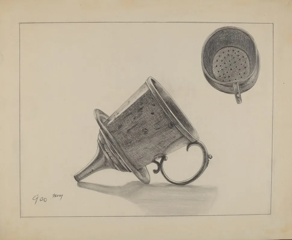 Strainer With Funnel