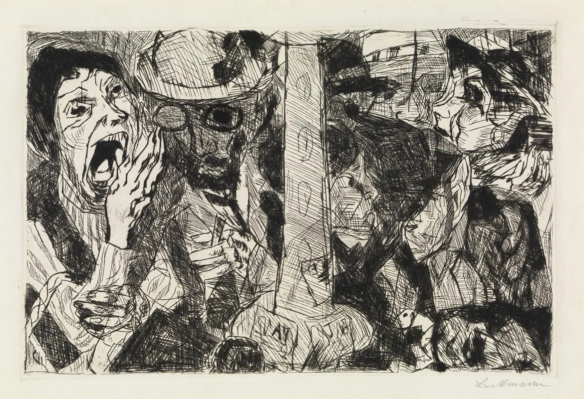 Strase Ii by Max Beckmann - Canvas Print