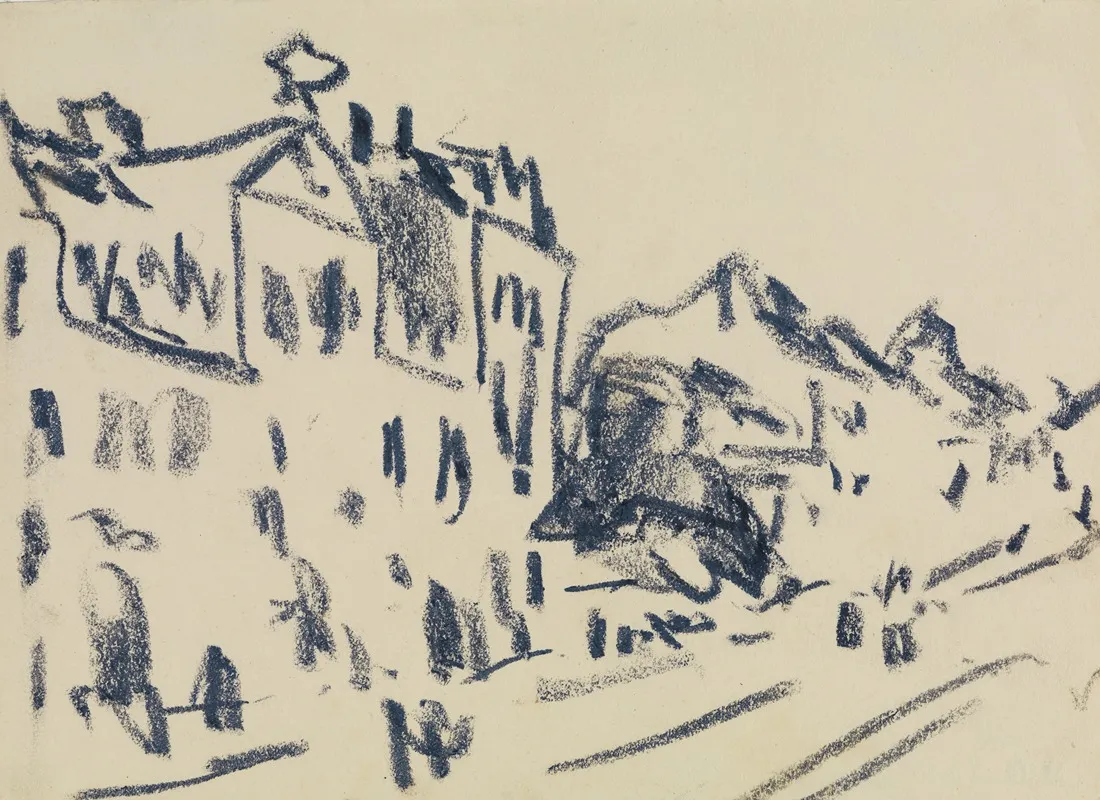 Strase In Dresden by Ernst Ludwig Kirchner - Canvas Print