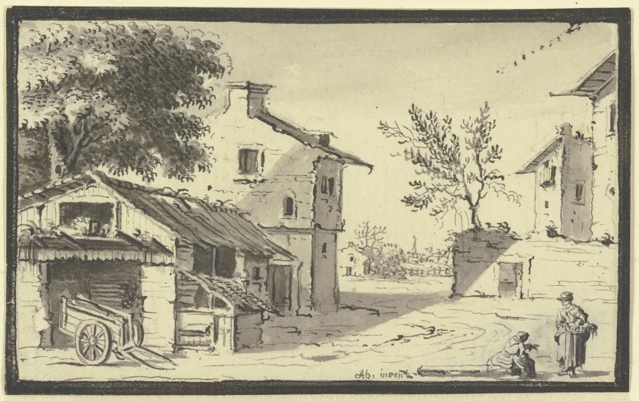 Strase In Einem Dorf