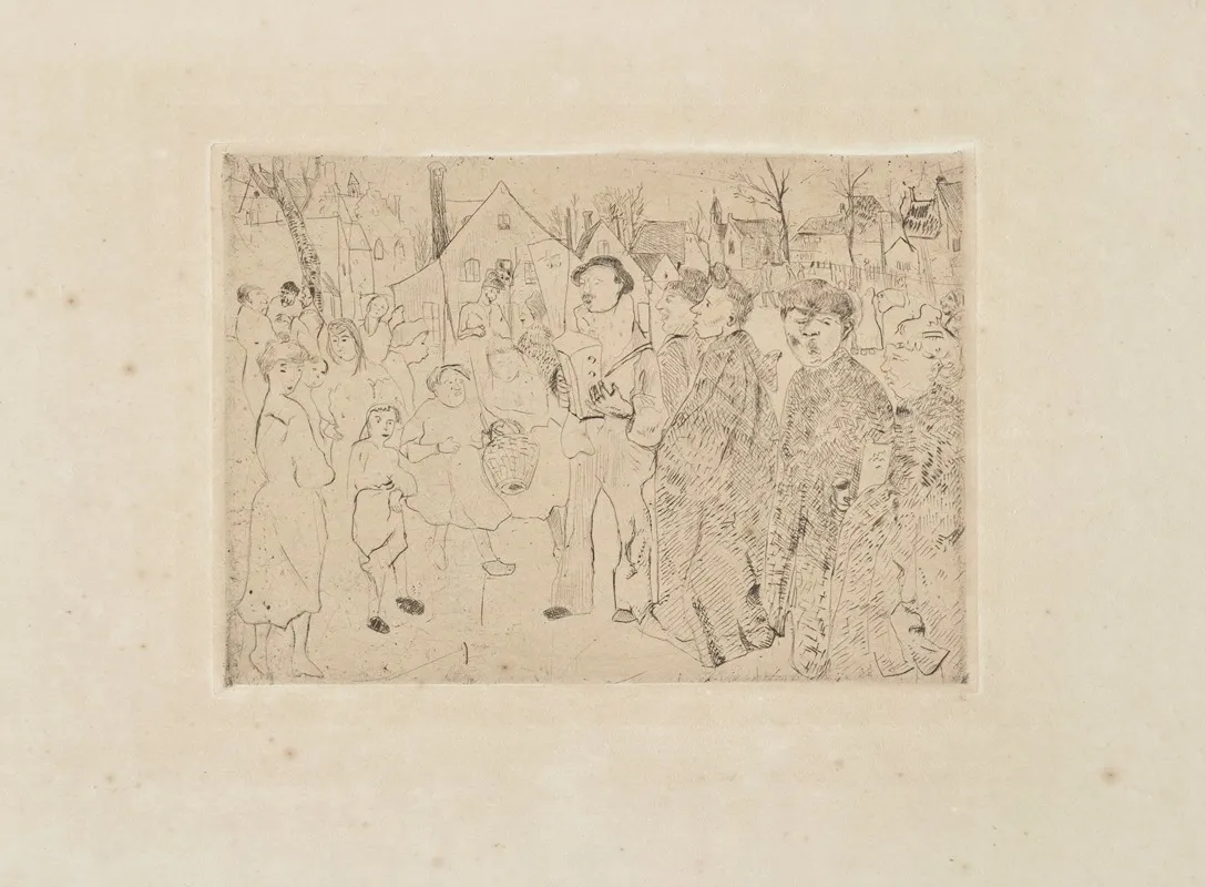 Strasensanger by Rudolf Grossmann - Canvas Print