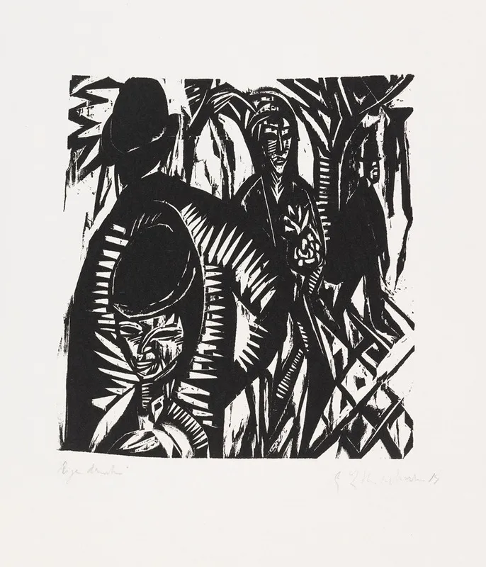 Strasenszene Nach Dem Regen