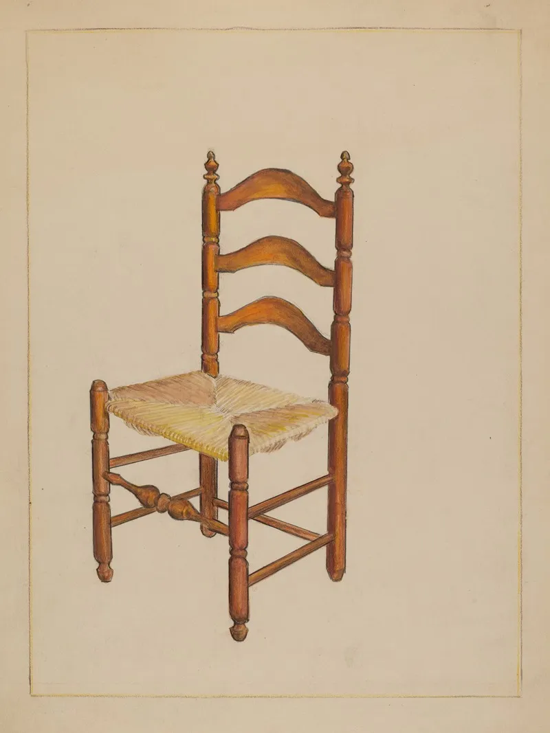 Straw Bottom Chair