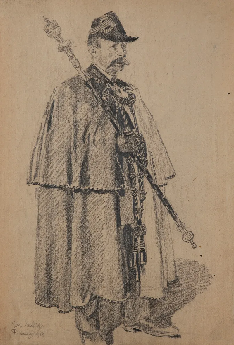 Straznik Nicolas Cuennet by Józef Mehoffer - Canvas Print