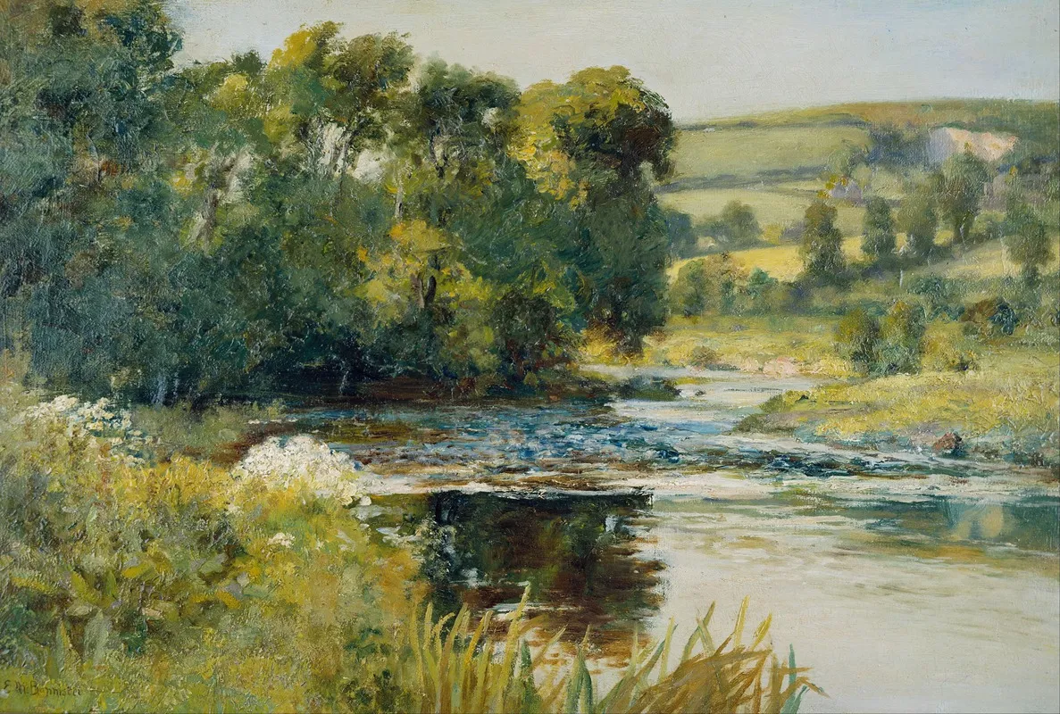 Streamside by Edward Mitchell Bannister - Canvas Print