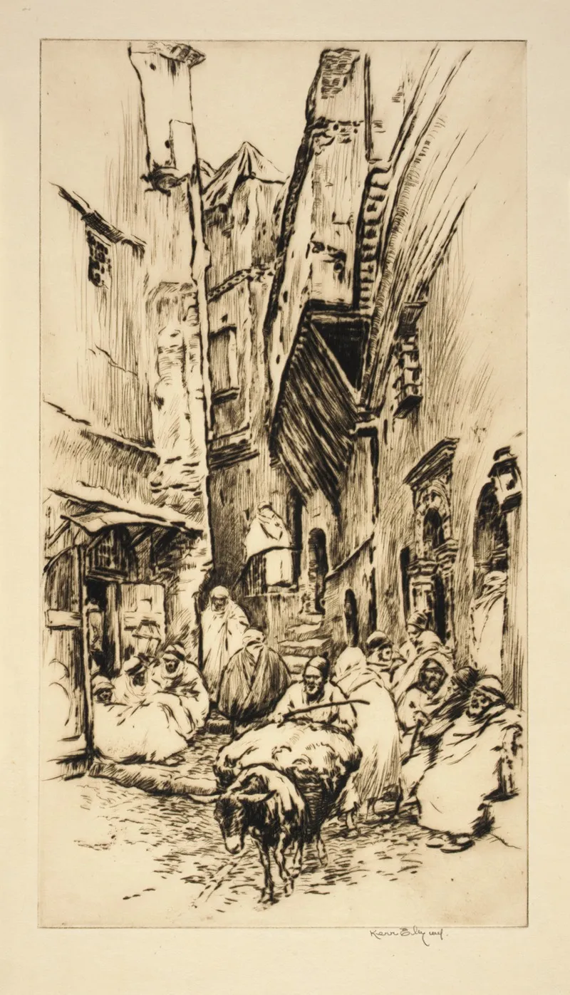 Street Cafes by Kerr Eby - Canvas Print