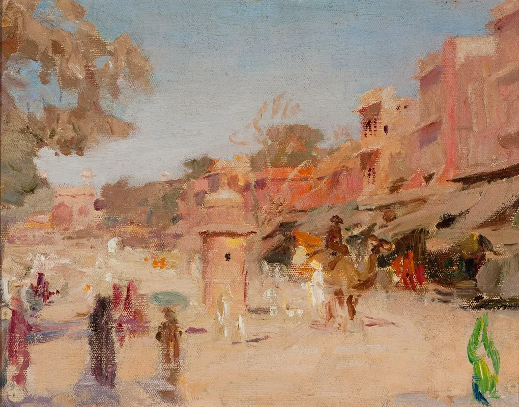 Street In Jaipur From The Journey To India
