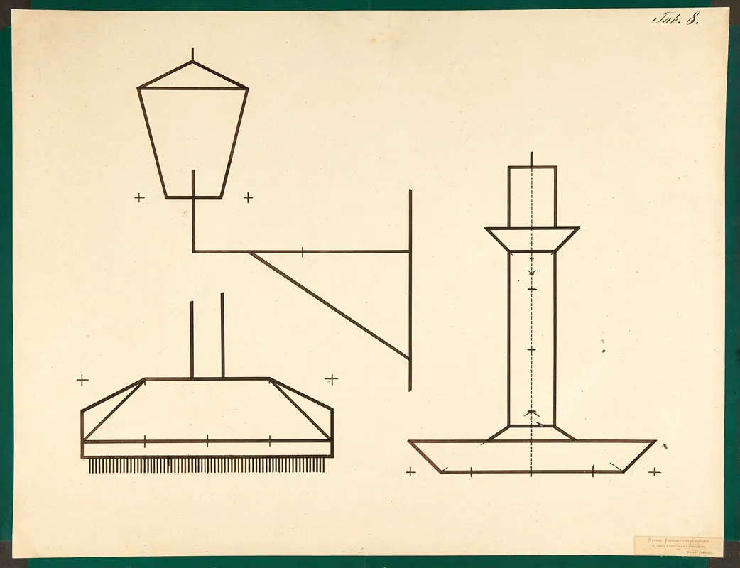 Street Lamp Floor Scrubber Candlestick by Henrich Janniche - Canvas Print
