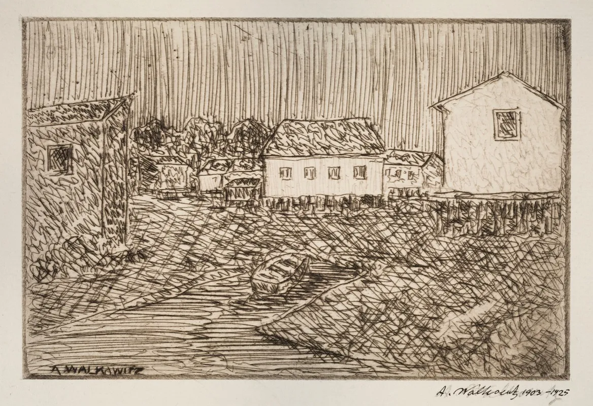 Street Scene 9 by Abraham Walkowitz - Canvas Print