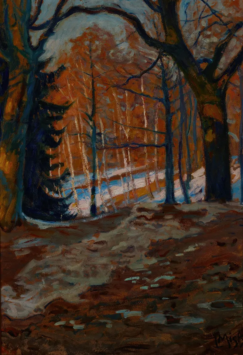 Stryjski Park In Lviv by Ludwik Misky - Canvas Print