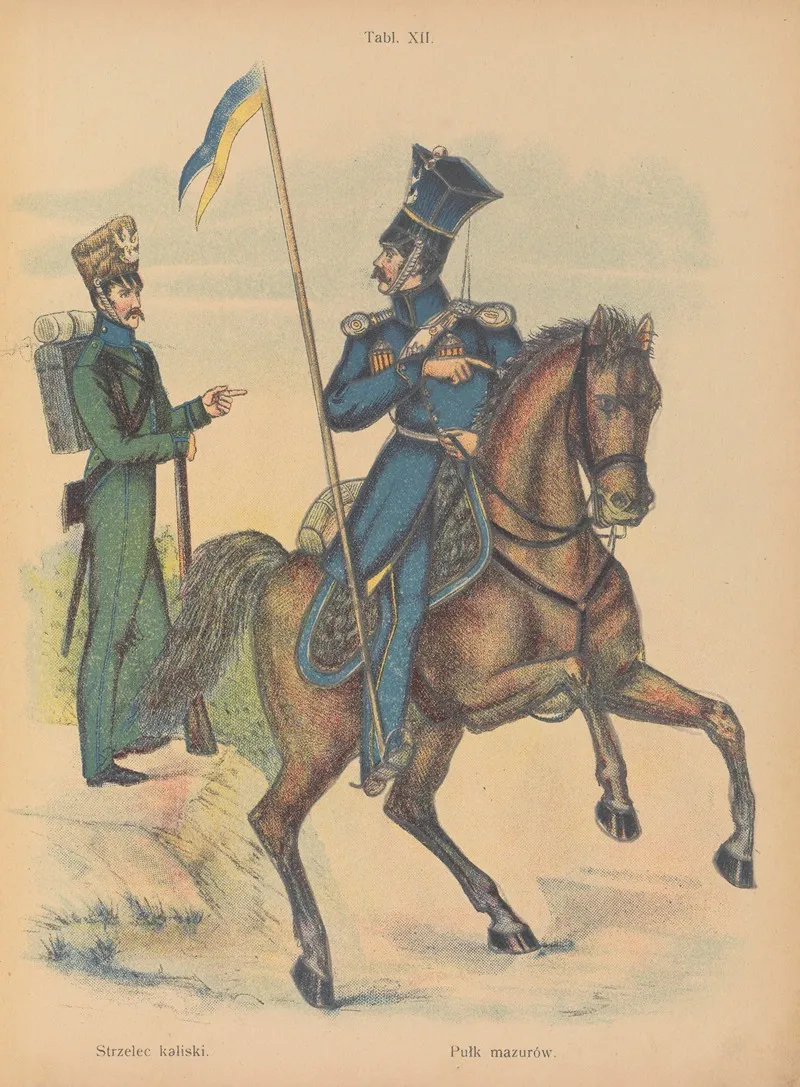 Strzelec‎ ‎kaliski ‎ ‎pulk‎ ‎mazurow by Karol Kozłowski - Canvas Print