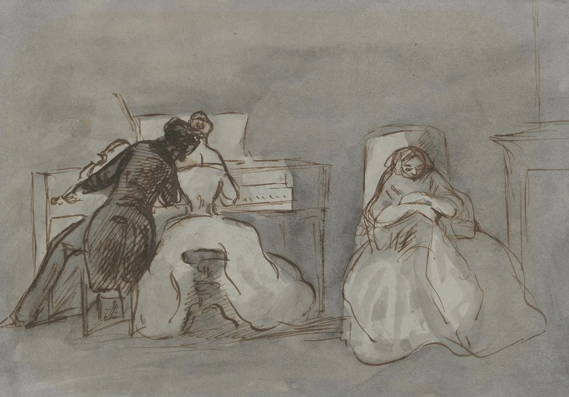 Student And Music Teacher