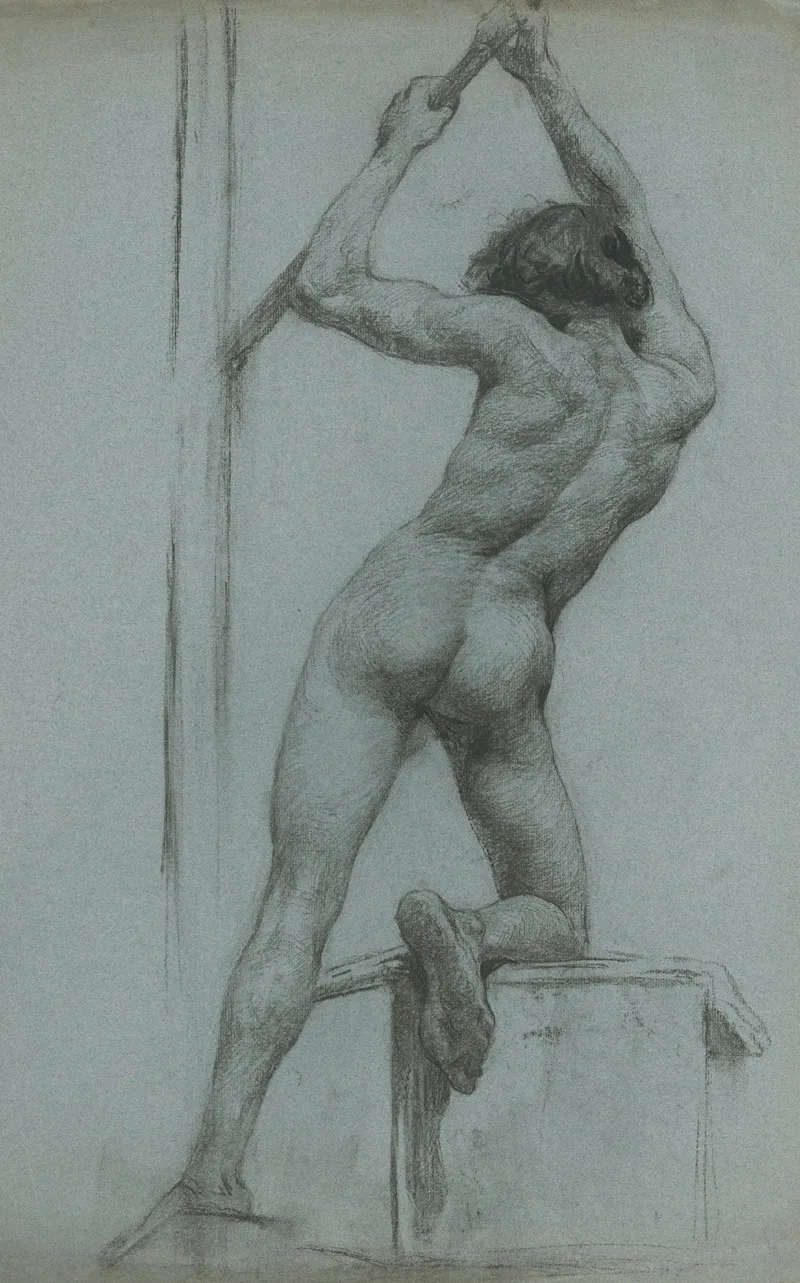 Studia Stojaceho Zenskeho Aktu by Ákos Aranyossy - Canvas Print