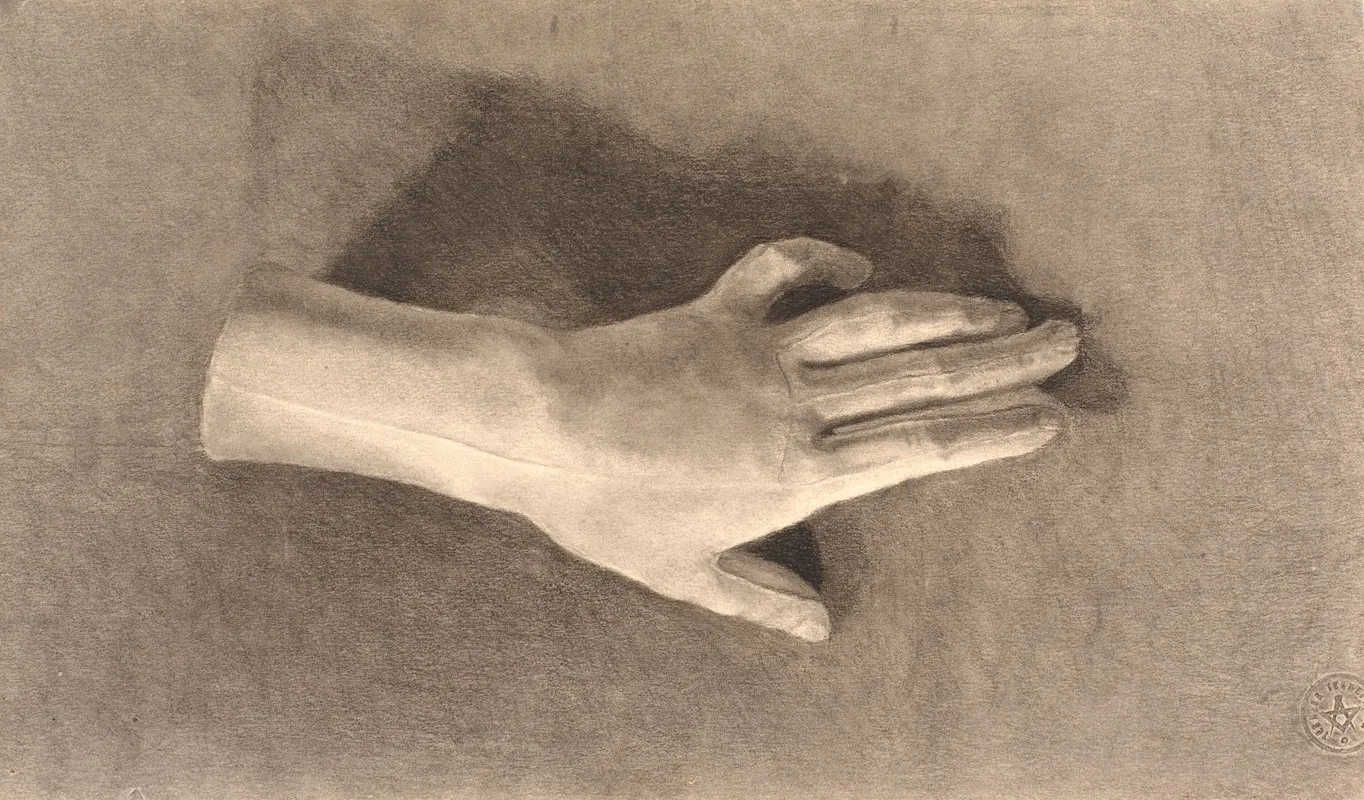 Studie Af Gipshand by Joakim Skovgaard - Canvas Print