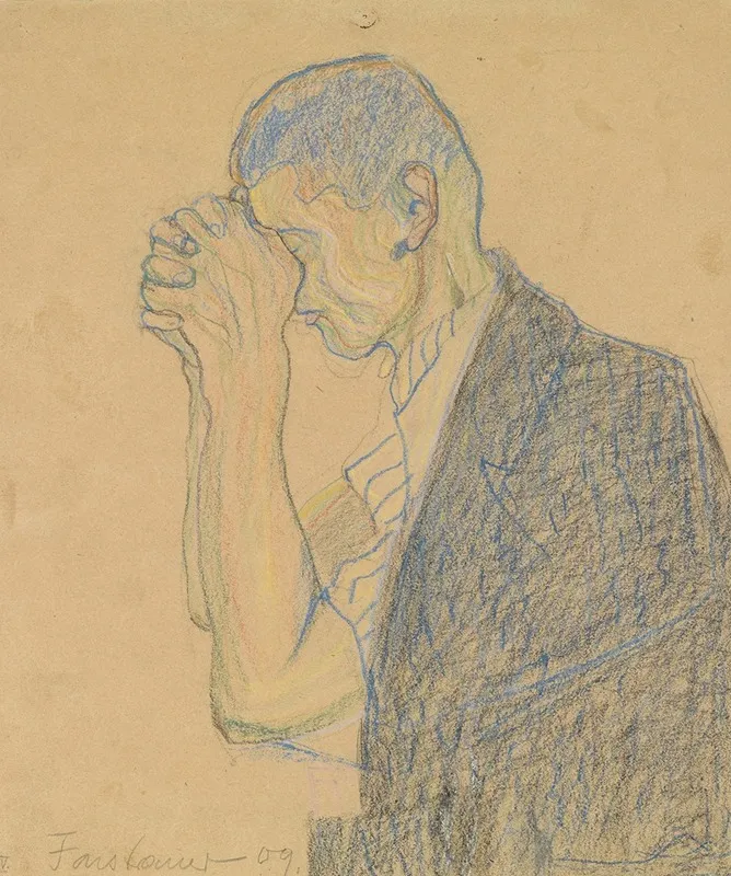 Studie Betender Mann