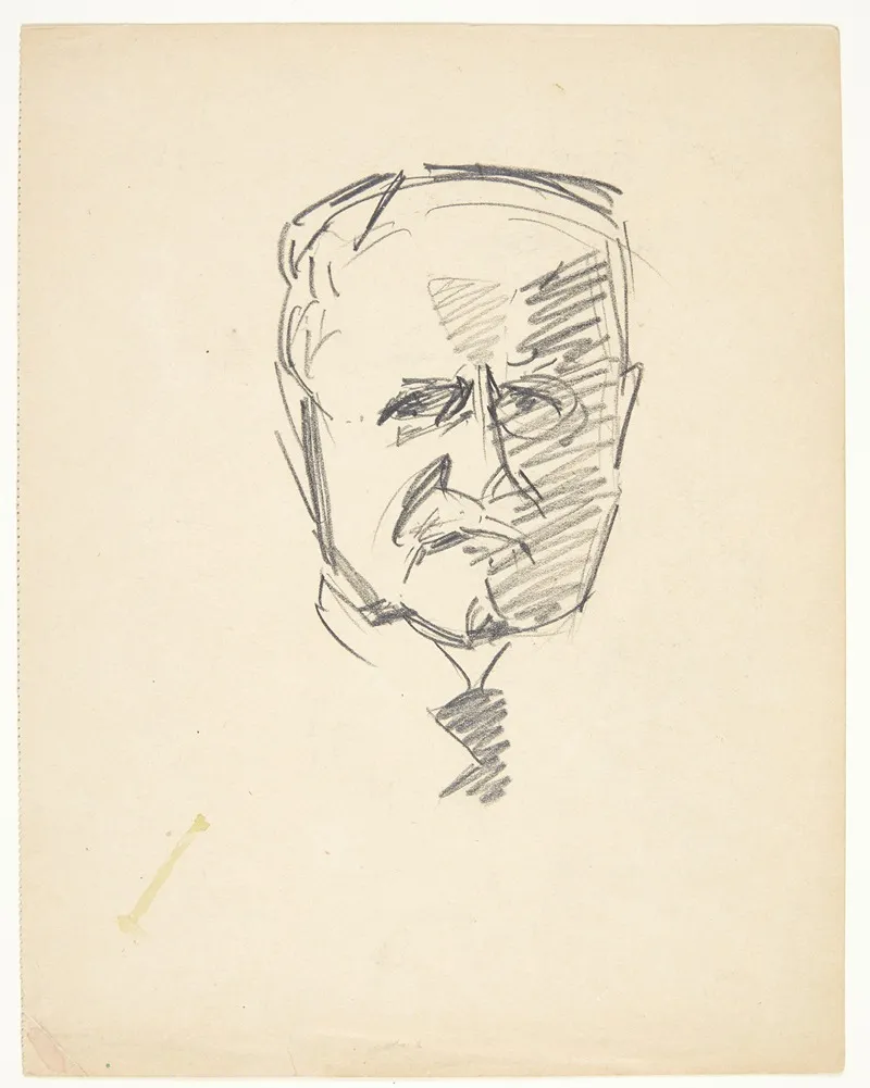 Studie Til Portraet Af Drmed Carl Lorentzen 1860 1932 by Edvard Weie - Canvas Print