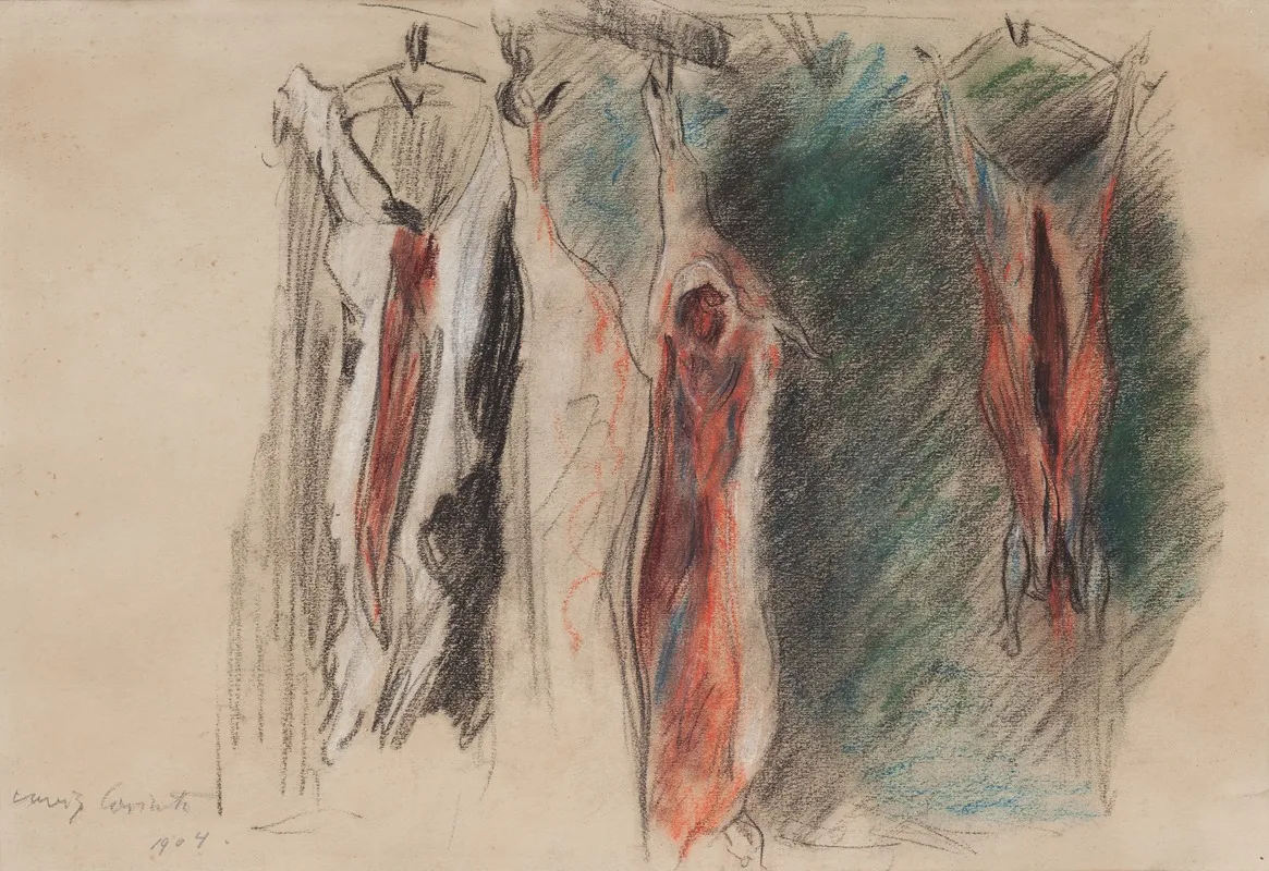 Studie Vyvrzenych Vepru by Lovis Corinth - Canvas Print