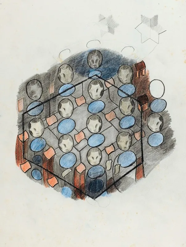 Studie Zu Glasgemalde by Otto Meyer-Amden - Canvas Print