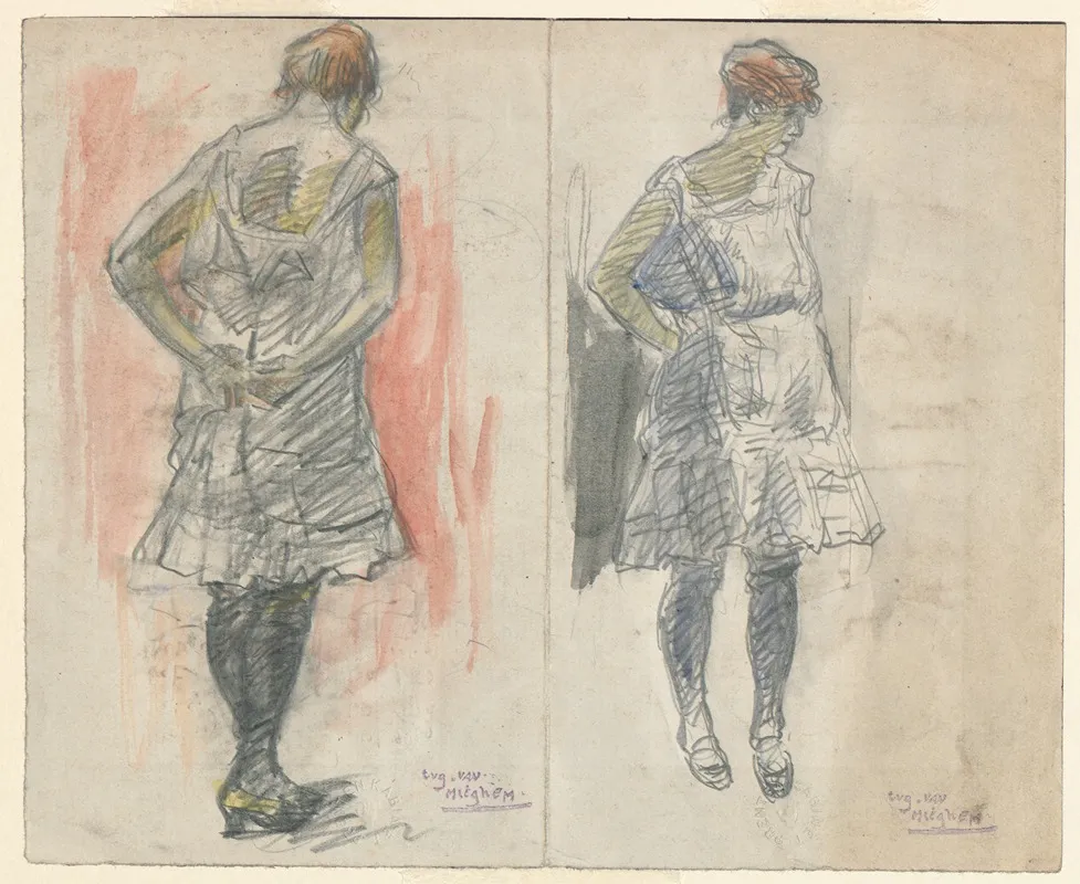 Studieblad Met Vrouwelijke Modellen