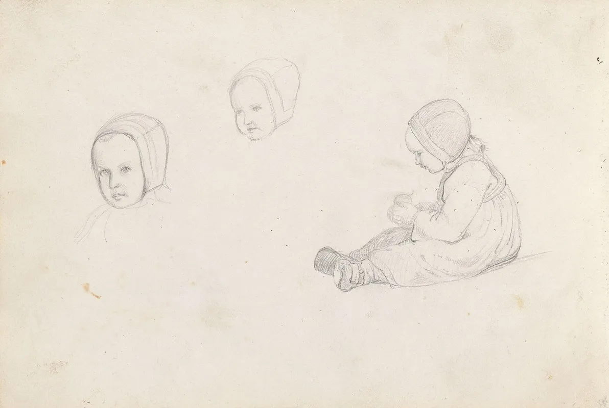 Studier Av Et Jentebarn