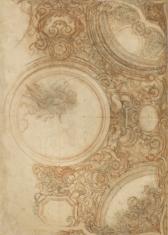 Studies For A Ceiling Decoration